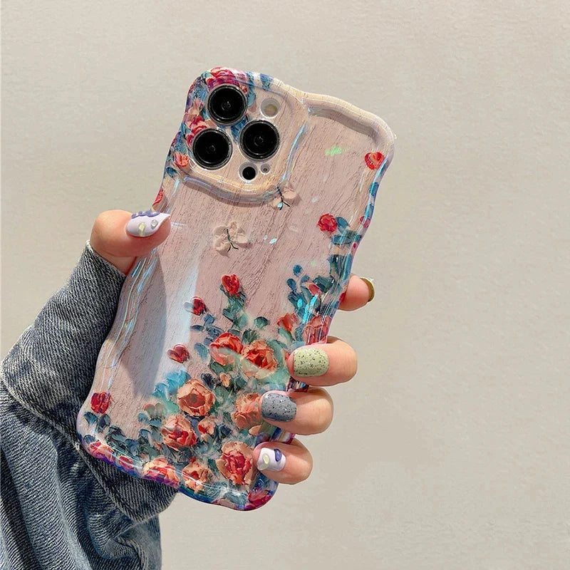 3D Floral Iphone Case – Stylish, Protective